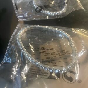 Stretch band bracelets with crystal stones… one size